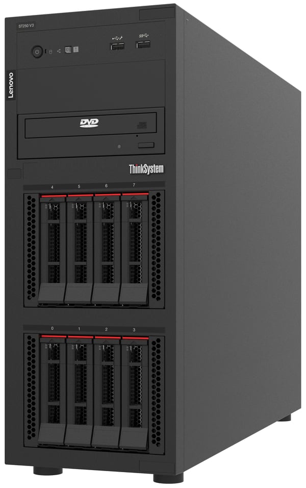 LENOVO ISG Thinksystem ST250 V3 1xIntel Xeon 6315P 4C 2.8GHz 55W 1x16GB 1Rx8 SW RD 1x800W