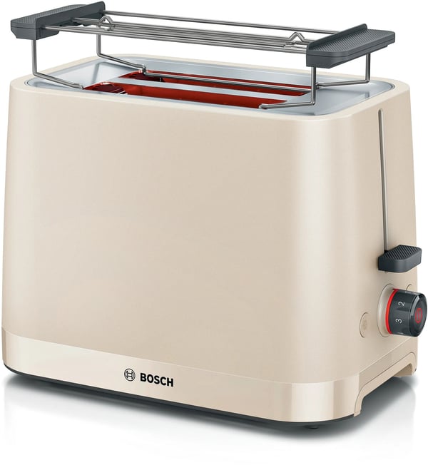 Bosch MyMoment TAT3M127 - Brødrister - 2 skive - 2 Spor - kremfarget