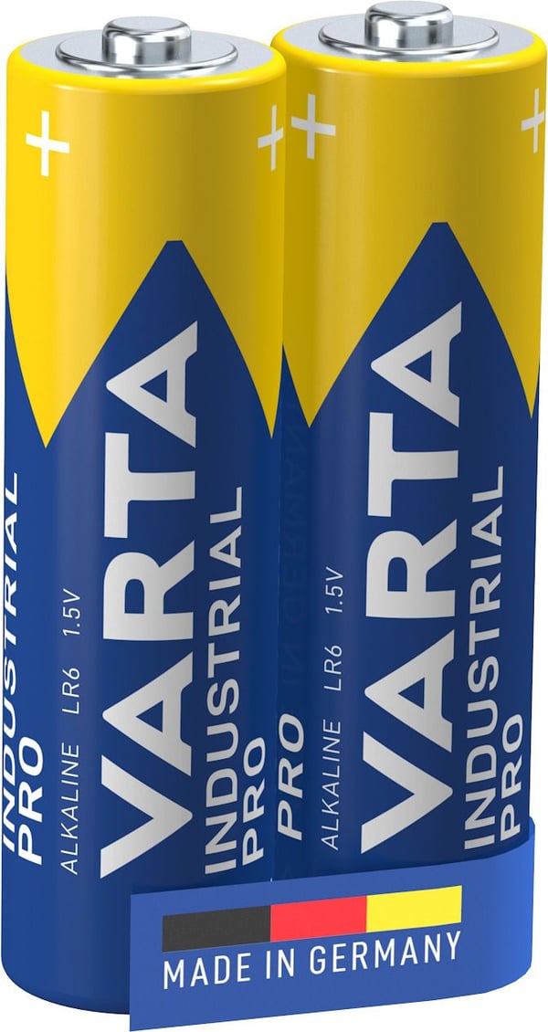 Varta Industrial Pro, Engangsbatteri, AA, Alkalinsk, 1,5 V, 2 stykker, Tyskland