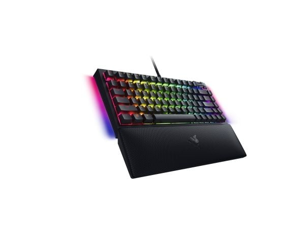 Razer BlackWidow V4 - Tangentbord - 75% - bakgrundsbelyst - USB-C - amerikansk - tangentbrytare: Razer Mechanical - svart
