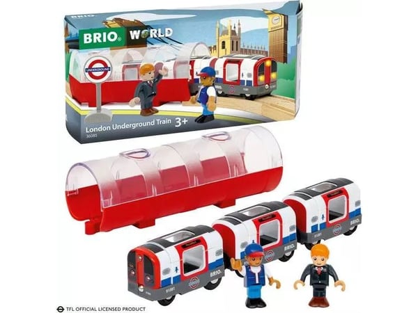 BRIO 36085 London Underground -juna, Trains of the World, 3+