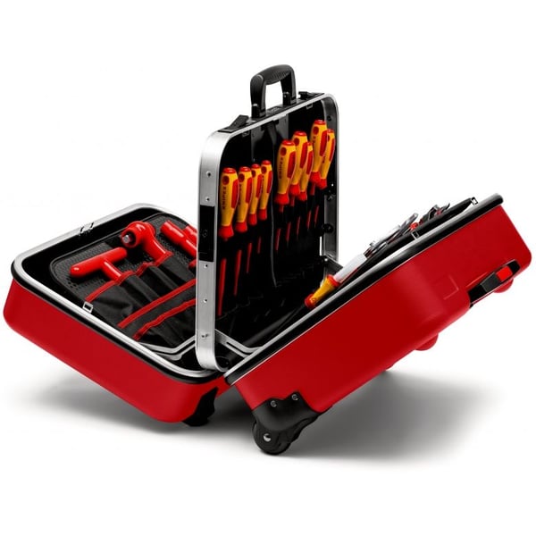 Knipex 98 99 15, Svart, Röd, Akrylnitrilbutadienstyren (ABS), Gjuten aluminium, 490 x 210 x 370 mm, 520 mm, 290 mm, 435 mm