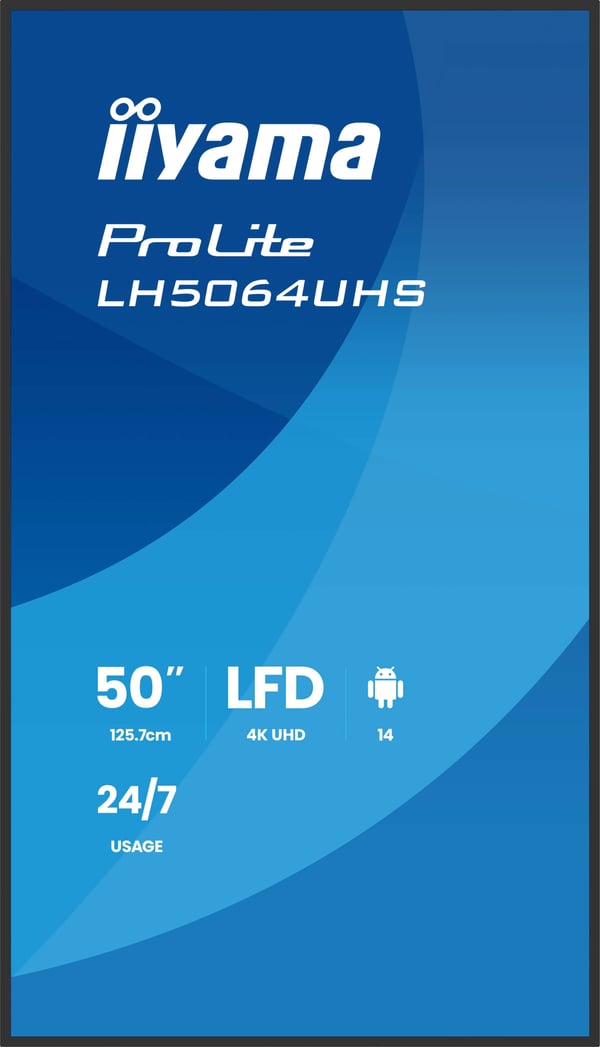 iiyama ProLite LH5564UHS-B1AG infoskjerm 55" 4K 60 Hz VA, svart