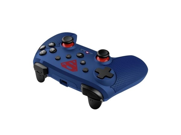 Trust GXT 542SM Muta - Superman - håndkonsoll - 15 knapper - trådløs - 2.4 GHz/Bluetooth - blå - for PC, Android, iOS, Nintendo Switch