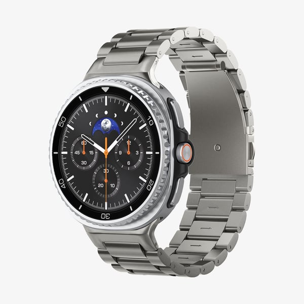 Spigen Modern Fit Titanium, Band, Smartwatch, Metallisk, Samsung, Galaxy Watch 8 (40mm), Rostfritt stål