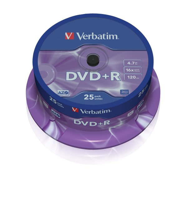 Verbatim DataLifePlus - 25 x DVD+R - 4,7 GB 16x - spindel