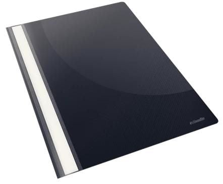 Esselte - Rapportfil - for A4 (210 x 297 mm) - kapasitet: 160 ark - svart (en pakke 25)
