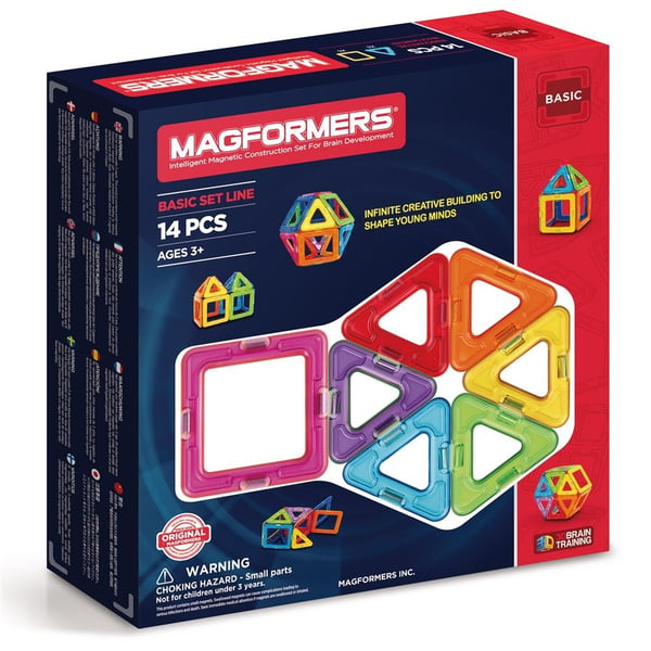 Magformers 30693 magnetisk byggesett, 14 stk., 3 år