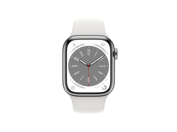 Apple Watch Series 8 -älykello 41 mm GPS + Cellular, hopea