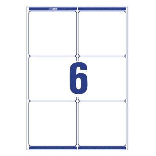 Shippingetiket Avery Zweckform QuickPEEL™ L7166-100 hvid 99,1x93,1 mm - (100 ark x 6 stk.)