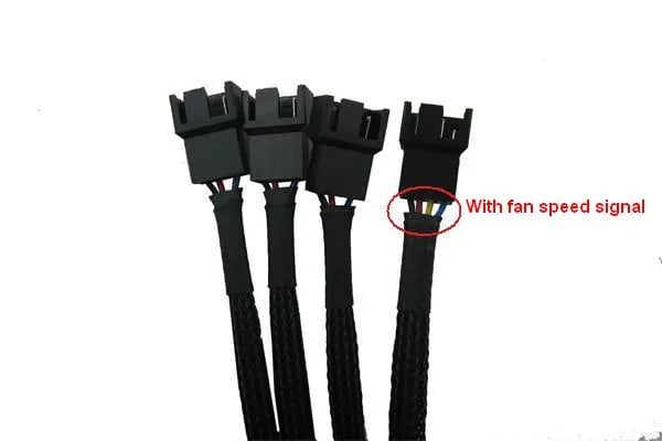 Gelid Solutions CA-PWM-03, 0,42 m, 4 x 4-pin PWM, 4-pin PWM + Molex (4-pin), Hankjønn, Hunkjønn, Rett