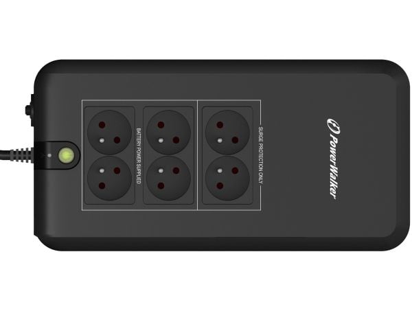 PowerWalker VFD 800 APFC FR, Valmiustila (ilman yhteyttä), 0,8 kVA, 420 W, Sini, 170 V, 280 V
