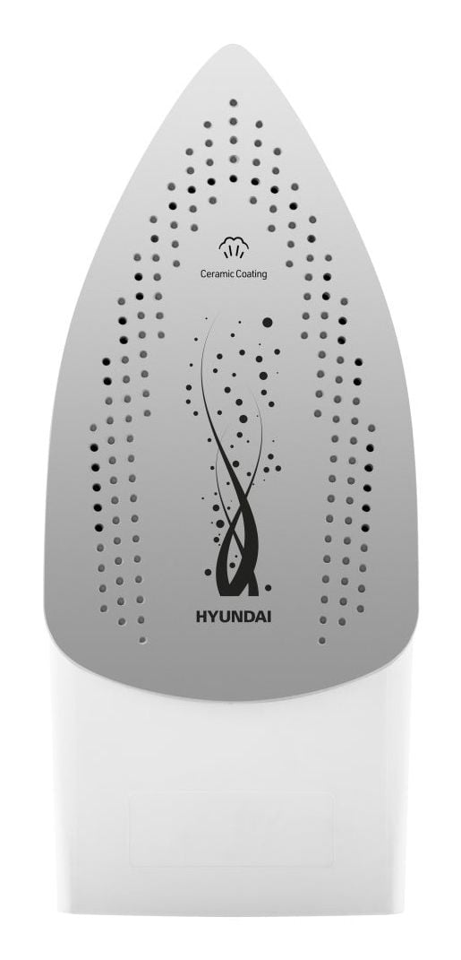 Hyundai SI332, Kuiva- & höyrysilitysrauta, Keraaminen pohjalevy, 1,9 m, 120 g/min, Valkoinen, Turkoosi, 35 g/min