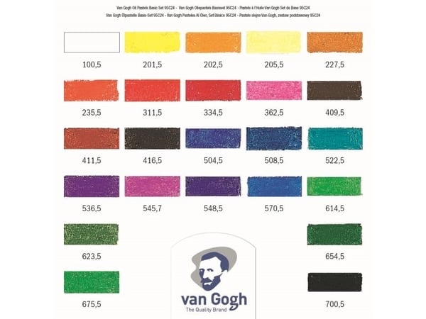 Van Gogh oljepastell basis-sett | 24 farger