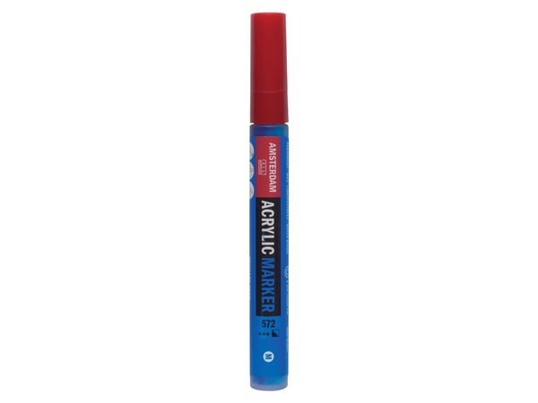 Amsterdam akrylpenn/marker 4 mm Primary Cyan 572