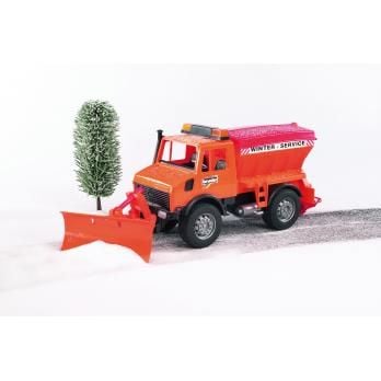 Bruder Mercedes-Benz Unimog winter service with plow blade toy