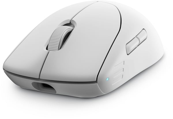 Alienware Pro Wireless Gaming Mouse - Mus - optisk - 6 knapper - kablet, trådløs - USB, 2.4 GHz - månelys