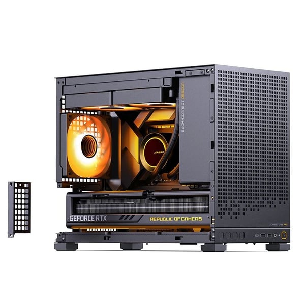 Jonsbo D32 PRO PC-kabinett, mATX, herdet glass, svart