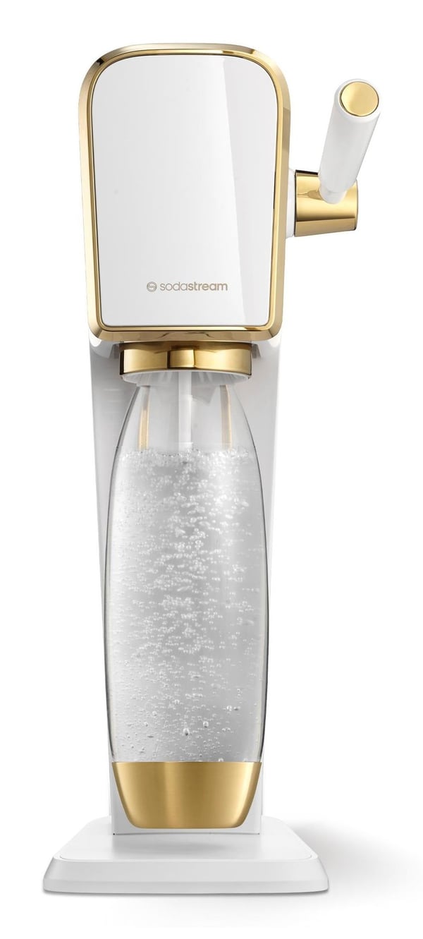 SodaStream Art kullsyremaskin 1 L-flaske, hvit/gull