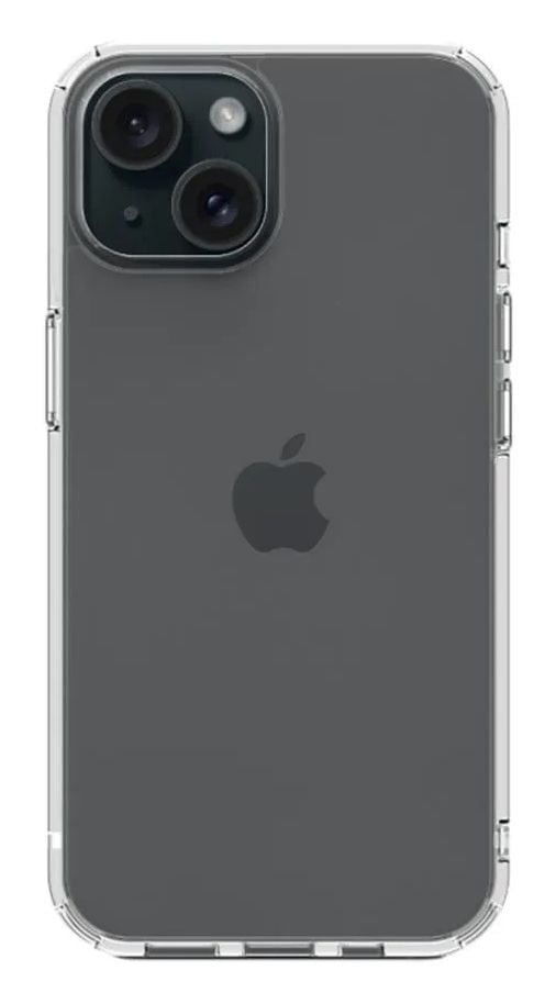 JustMobile PC-1561CC, Etui, Apple, iPhone 15, 15,5 cm (6.1"), Gjennomsiktig