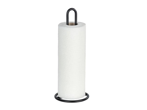 Wenko Paperipyyheteline Ø 12,5 cm, musta, WENKO