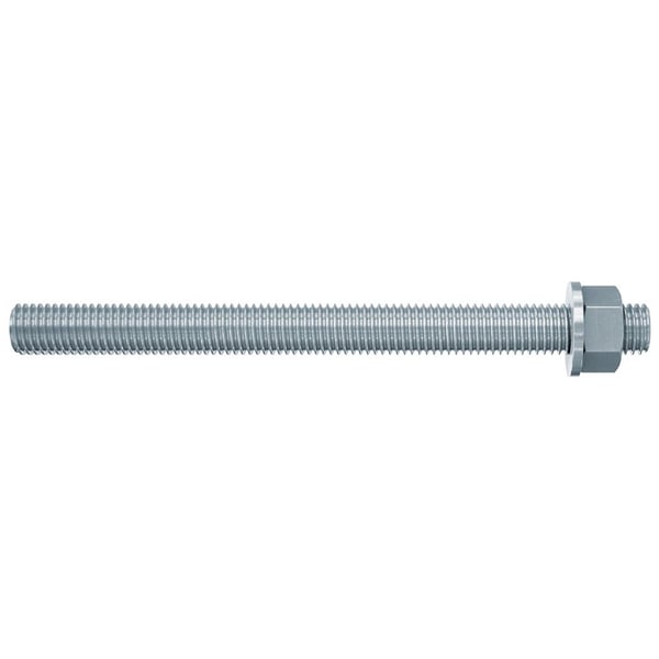 Fischer FIS A, M12, Stål, Fullt gjenget stang, 210 mm, 10 stykker