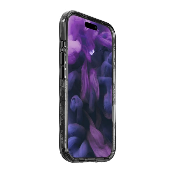 Laut Crystal MATTER-X - Baksidedeksel for mobiltelefon - MagSafe-samsvar - polykarbonat, termoplast-polyuretan (TPU) - svart krystall - for Apple i...