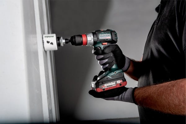 Metabo BS 18 LT BL Q, Boremaskin med pistolgrep, Børsteløs, Sort, Grønn, Rød, 1,3 cm, 2100 RPM, 3,8 cm