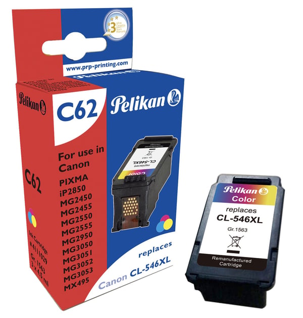 Pelikan 4111029, Høyt (XL) utbytte, Cyan, Fiolblå, Gult, 1 stykker, 300 sider, Enkeltpakke