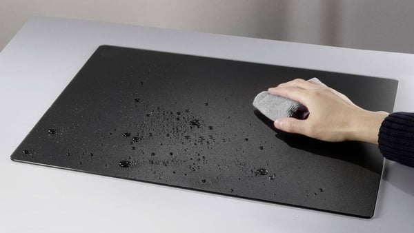 Renkforce RF-6697026, Sort, Monokromatisk, Glass, Musematte til gaming