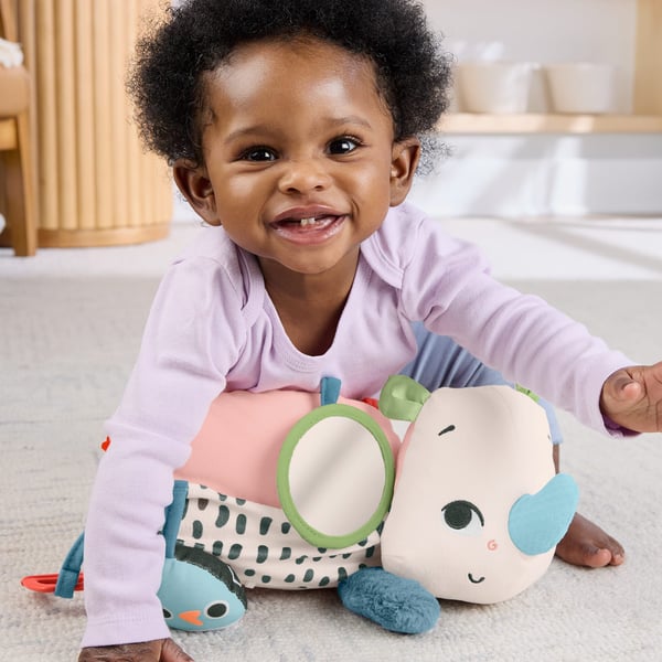 Fisher-Price Planet Friends Tummy Time Roaming Rhino, 0 vuosi/vuosia, Tuottaa ääntä, Kangas, Muovi, Monivärinen
