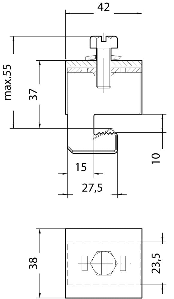 Siemens 8US19412AC00 Liitäntäliitin 630 A 6 kpl:n sarja