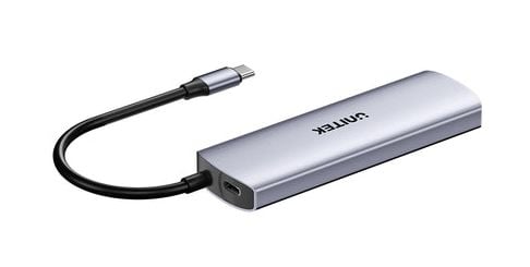 Unitek Hub 4-i-1 USB-C 10 Gbps, 2x USB-A og 2x USB-C H1112DGY01