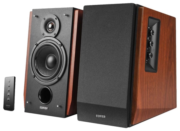 Edifier R1700BT stativhögtalare 66 W 2-vägs Bluetooth, svart trä