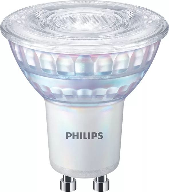 Philips - LED-pære for søkelys - GU10 - 2.6 W (ekvivalent 35 W) - klasse F - varmt hvitt lys - 2200-2700 K (en pakke 3)