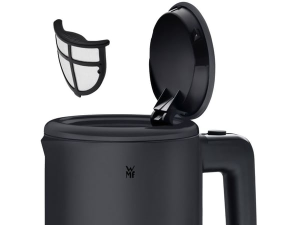 WMF KITCHENminis 0413140071, 0,8 L, 1800 W, Musta, Ruostumaton teräs, Veden tason ilmaisin, Ylikuumenemissuoja