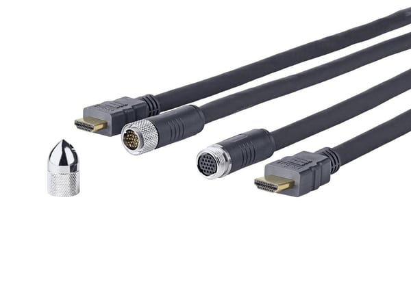 VivoLink Pro Cross Wall - HDMI-kabel med Ethernet - HDMI hann til HDMI hann - 20 m