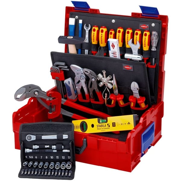Knipex 00 21 19 LB S, Musta, Metallinen, Punainen, Keltainen, 442 mm, 357 mm, 151 mm, 9,4 kg, 375 x 311 x 107 mm