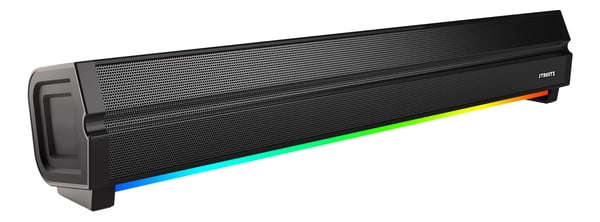 Streetz SB100-BLK soundbar, Bluetooth, RGB-belysning, micro SD-kortplats, svart