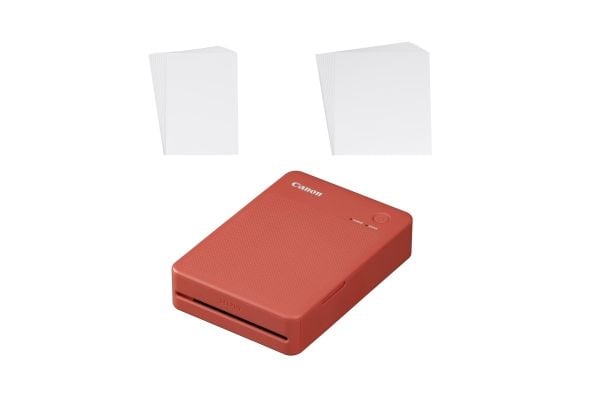 Canon SELPHY QX20 - Skirver - farge - fargesublimering - 72 x 85 mm inntil 0.66 min/side (farge) - kapasitet: 10 ark - Wi-Fi(g) - terracota red