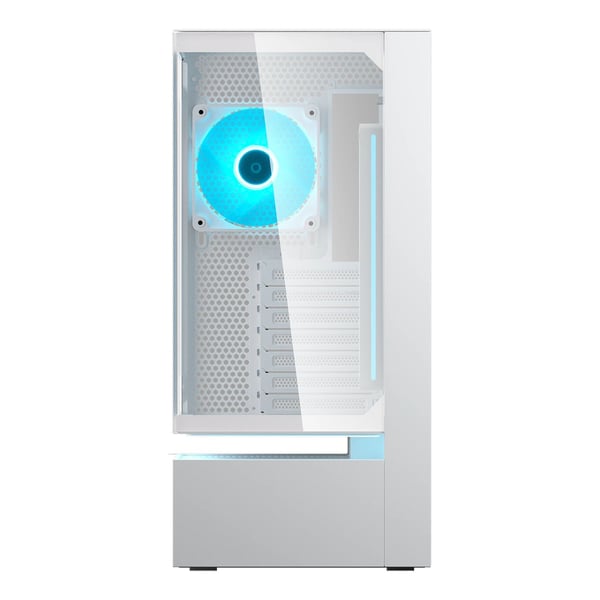 COUGAR CFV235 Midi Tower-datorchassi ATX, CEB, micro ATX, Mini-ITX, glas, vit