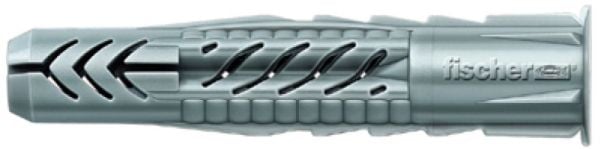 UX R 10X60 nylonpluggar med krage - (25 st.)