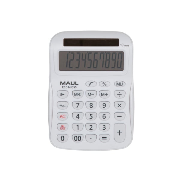 MAUL ECO MJ555, Desktop, Grunnleggende, 10 sifre, 1 linjer, Solar, Svart