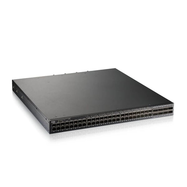 Zyxel CX4800-56F - Switch - fiberaggregasjon - L3 - Styrt - 48 x 10/25 Gigabit SFP28 + 8 x 100 Gigabit QSFP28 - rackmonterbar, stasjonær - PoE (323...