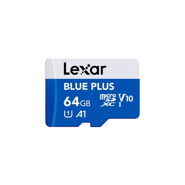 Karta Lexar Blue Plus MicroSDHC 64 GB klasse 10 UHS-I/U1 A1 V10 (LMSBLPL064G-BNANG)