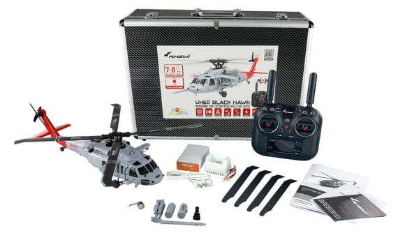 Amewi UH60 Black Hawk -helikopteri 1:47 Marine CP 6G/3D GPS RTF