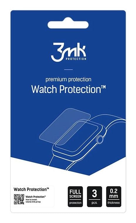 3MK Watch Protection, Skärmskydd, Smartwatch, Transparent, Apple, Watch 6 44mm, Watch SE 44mm, Härdat glas