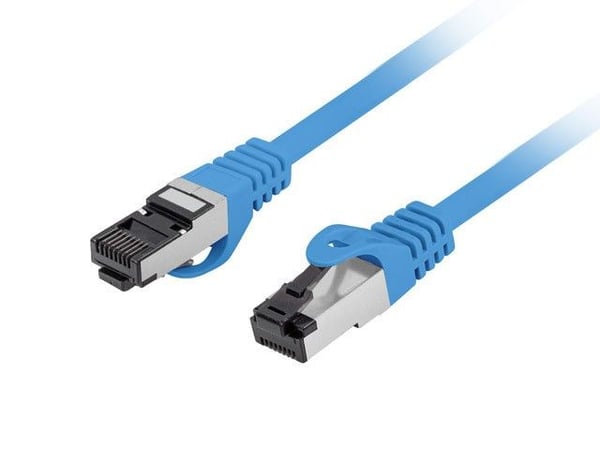 Lanberg - Koblingskabel - RJ-45 (hann) til RJ-45 (hann) - 3 m - 6.2 mm - S/FTP - CAT 8.1 - blå