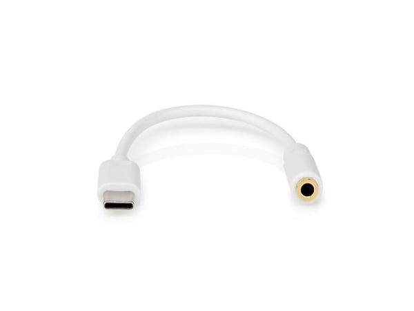 Nedis CCGB65950WT01, USB A, 3.5mm, 0,1 m, Hvit