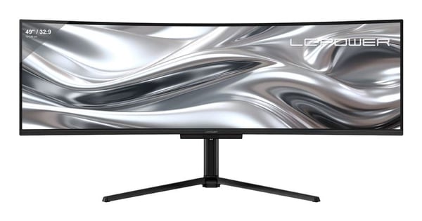 LC-Power LC-M49QCO, 124,5 cm (49"), 5120 x 1440 piksler, Quad HD, QD-OLED, 0,03 ms, Svart